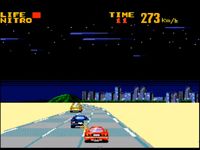 une photo d'Ã©cran de Battle Outrun sur Sega Master System